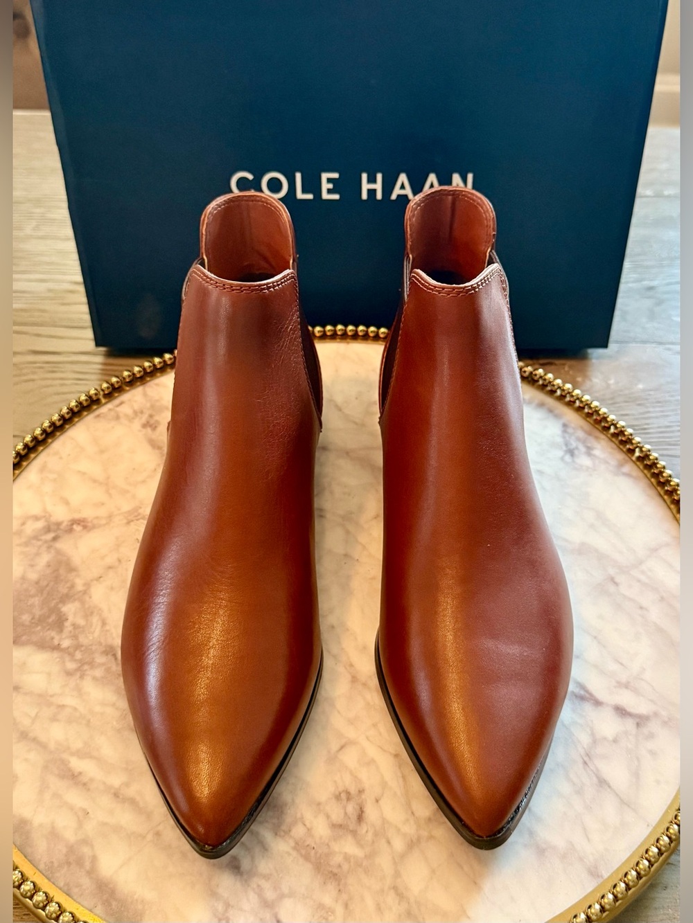 Cole Haan Women’s Brown Leather Chukka Boots/Booties | SZ. 7 (NWB) - Picture 2 of 9